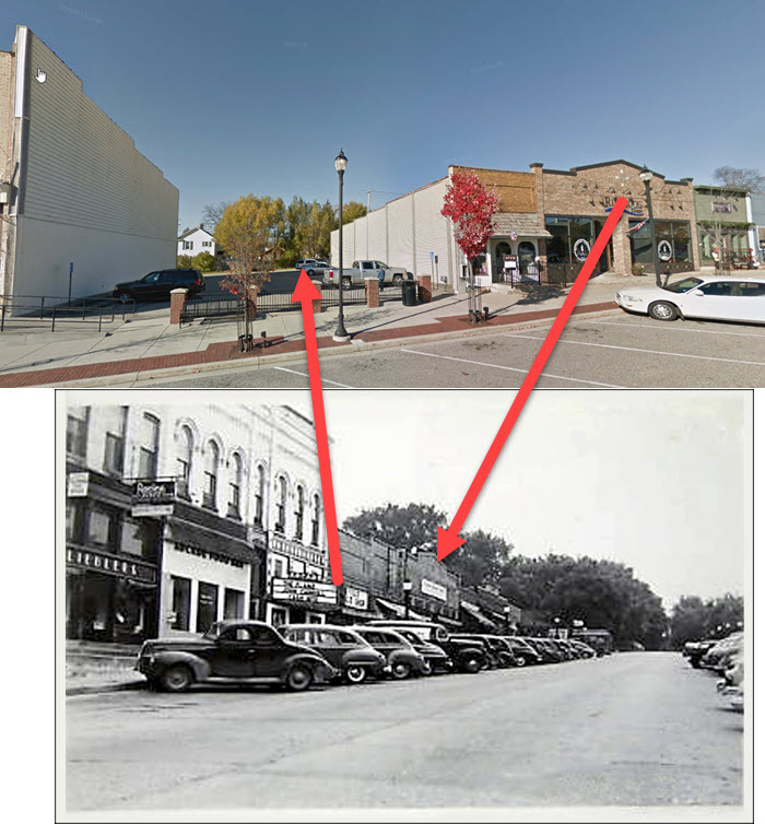 Lakeland Theatre - Comparing Old Photo To 2018 Street View - Demolished